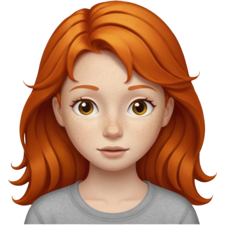 Ginger girl emoji