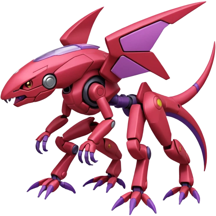 Heliolisk-Cyclizar-Genesect-Pokémon, full body emoji
