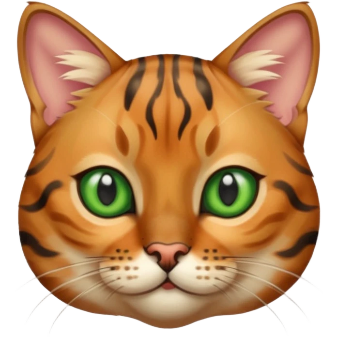cute Bengal cat emoji