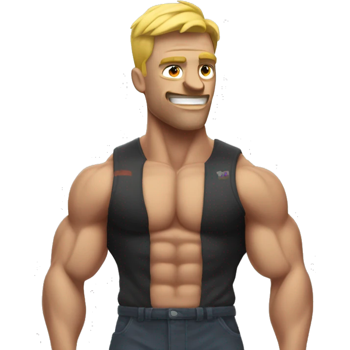 hyper muscle man emoji