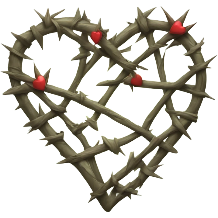 Heart wrapped in thorns  emoji