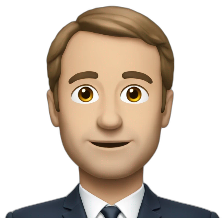 Macron obeise emoji
