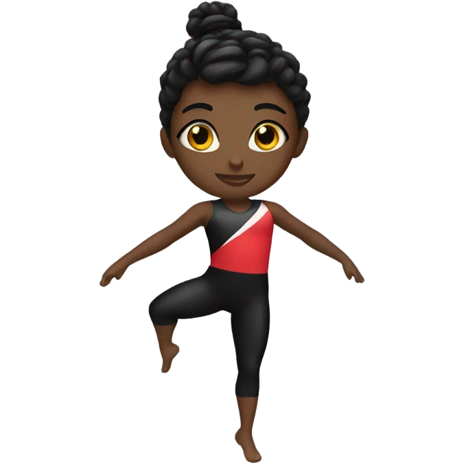 gymnaste noire emoji