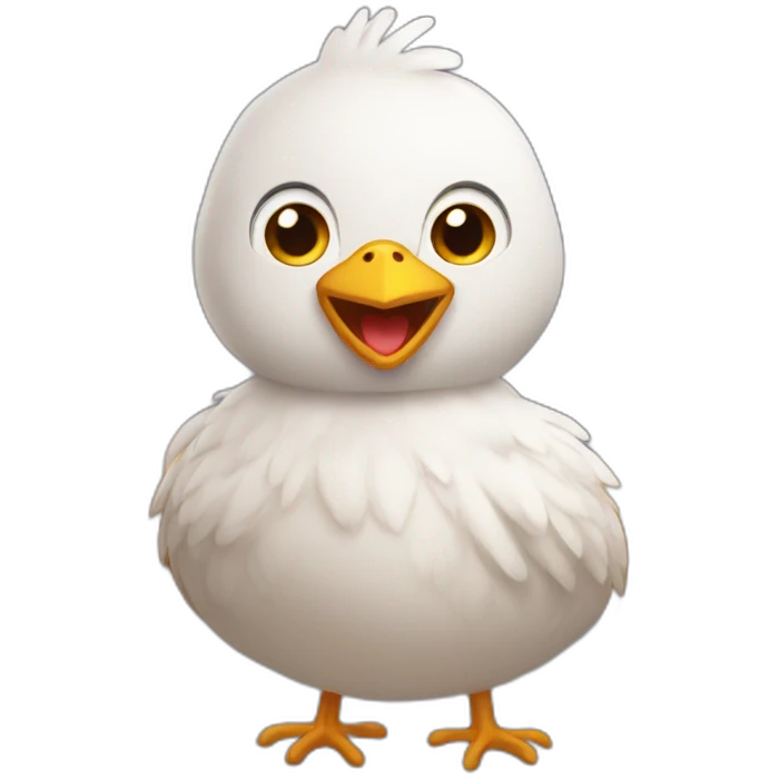 chat sur poulet emoji