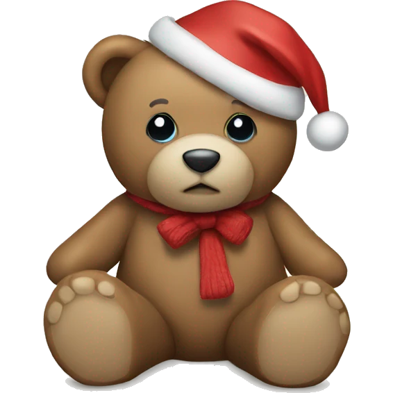 Christmas Teddy Bear emoji
