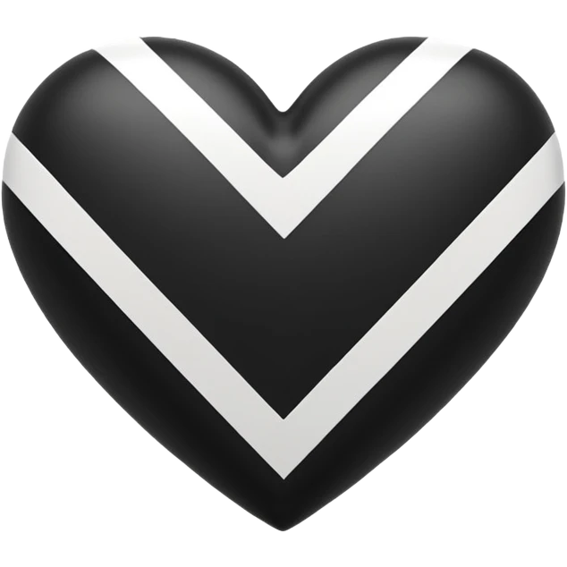 Adidas white stripes black heart emoji