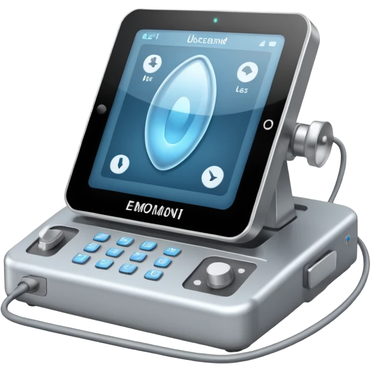 ultrasound machine system - large new more front view large ones- with whole box showing emoji