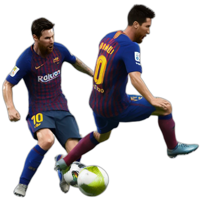 Ronaldo  hitting Messi emoji