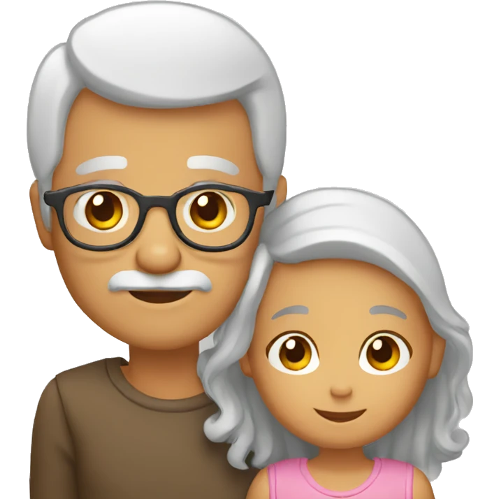 grandparents and grandchild emoji