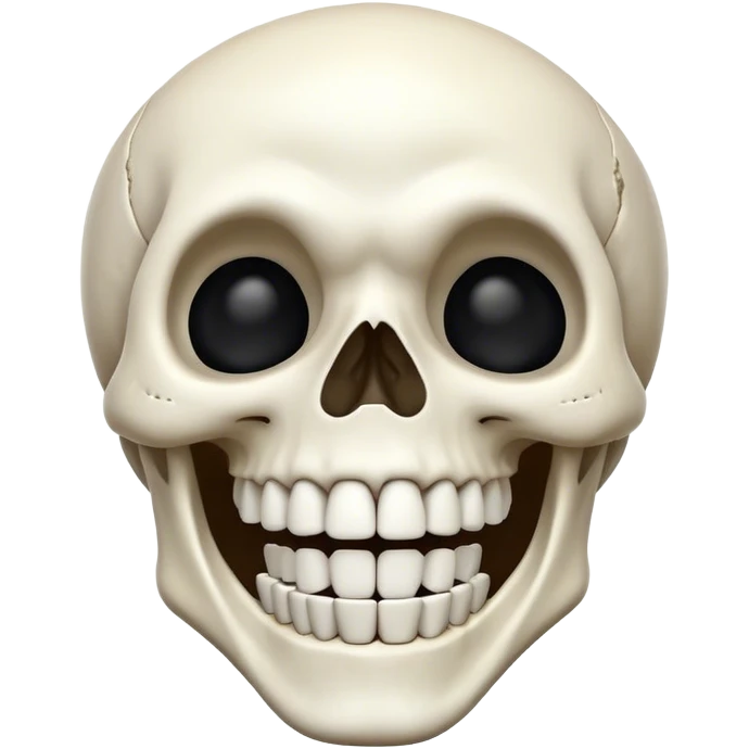 Skeleton laughing  emoji
