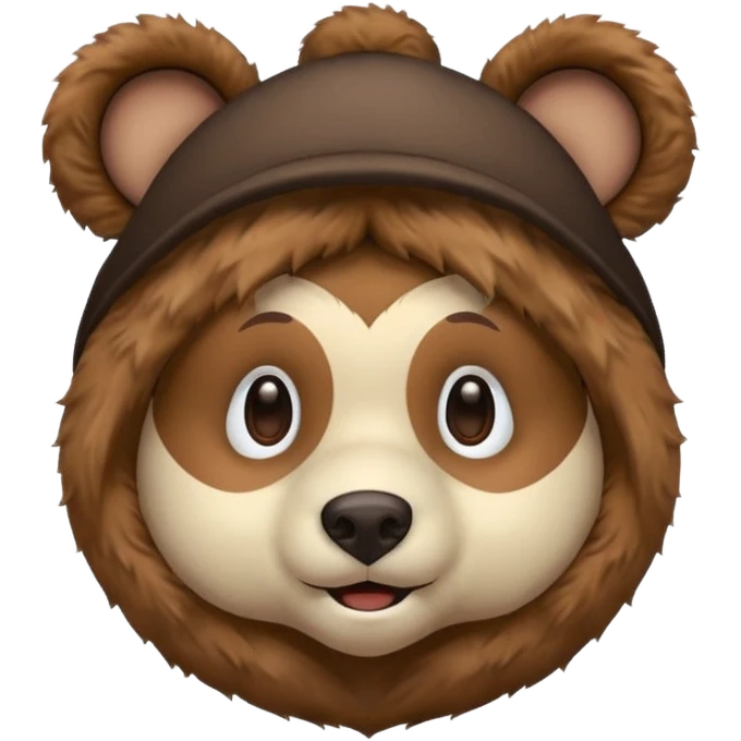 only bear ear hat emoji