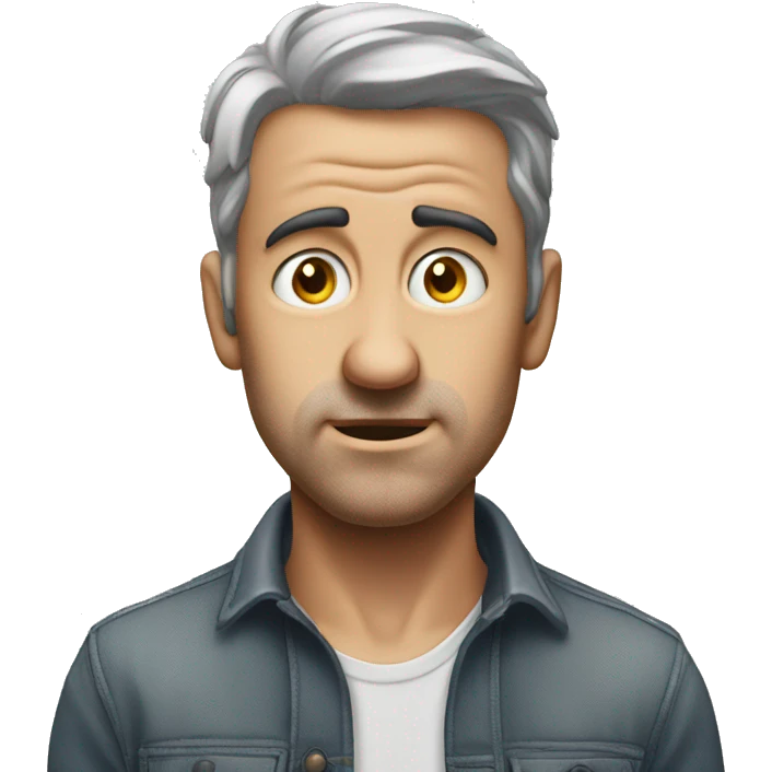 Photorealistic man scratches his head in confusion emoji