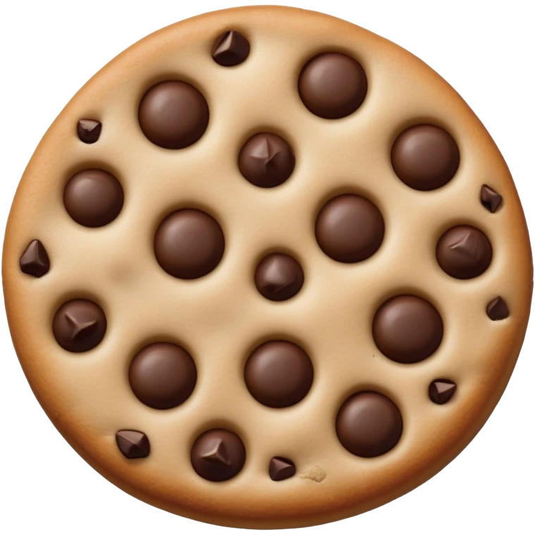 Single chocolate chip  emoji