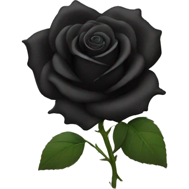 Black rose emoji