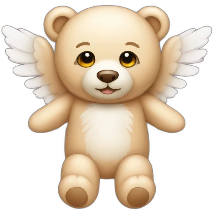 Teddy Bear with Angel wings emoji