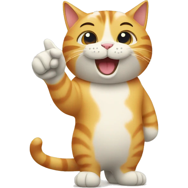 Cat giving a thumbs up emoji