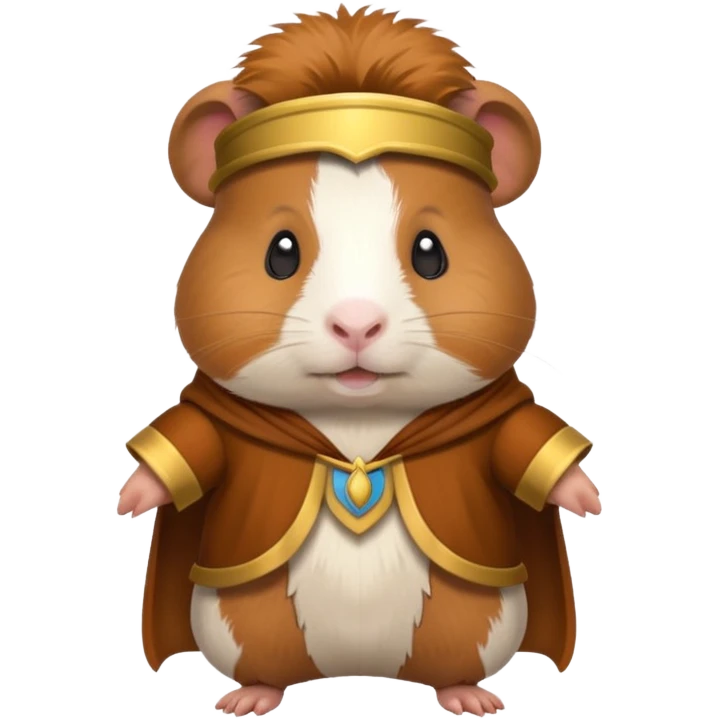 Guinea pig with costume emoji