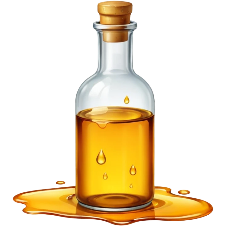oil with bottle oil drope on floor emoji