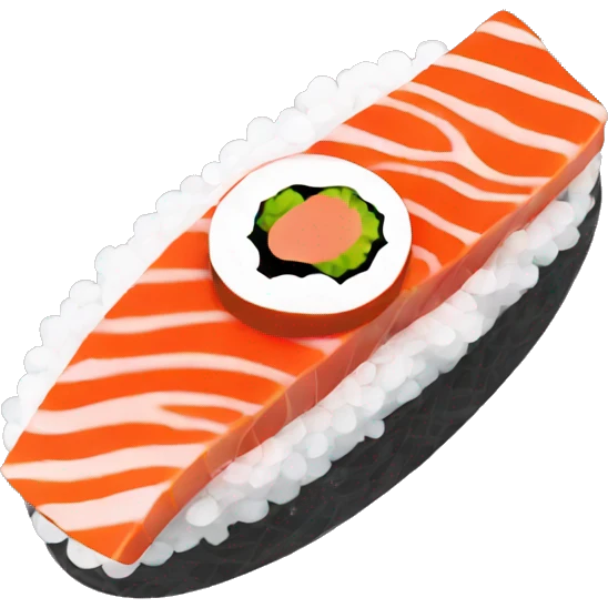Salmon sushi emoji
