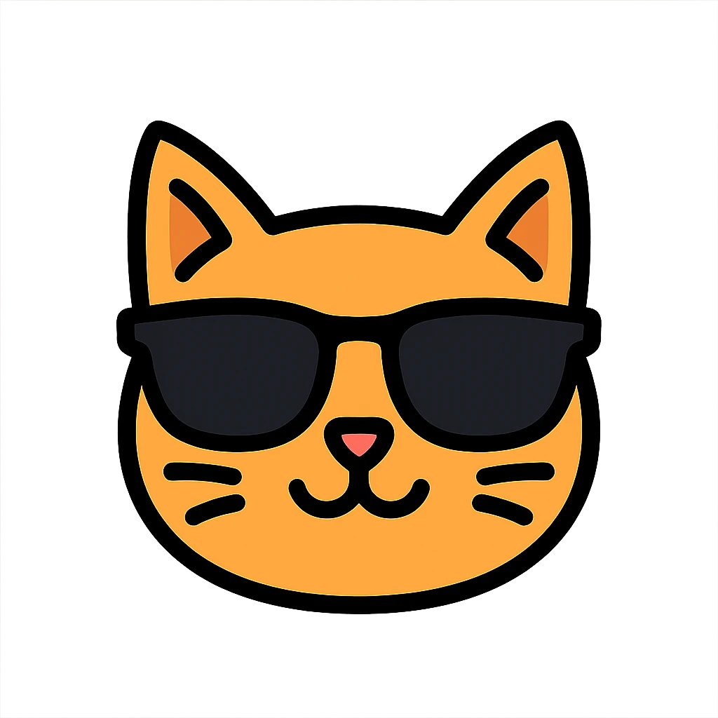 cat wearing sunglasses emoji