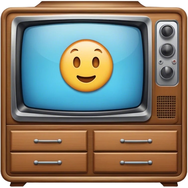 television on dresser emoji