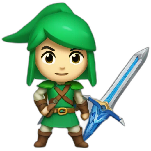 link with two master sword emoji