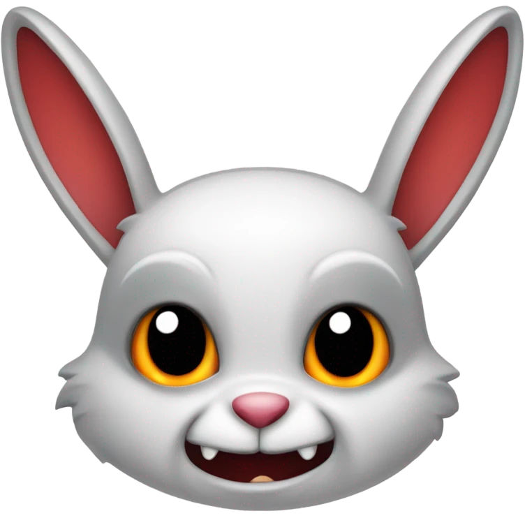 Rabbit as vampire emoji