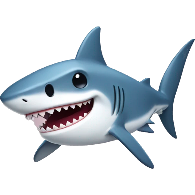 Shark in love emoji