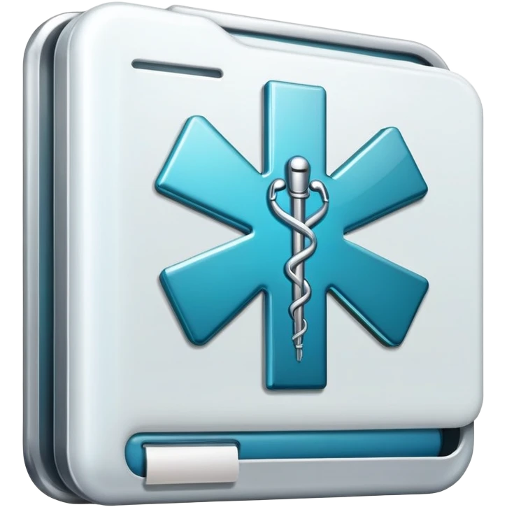 Medical database with health records icon emoji