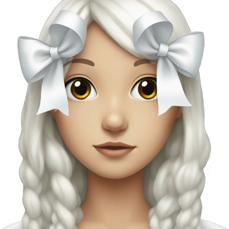 white bow  emoji