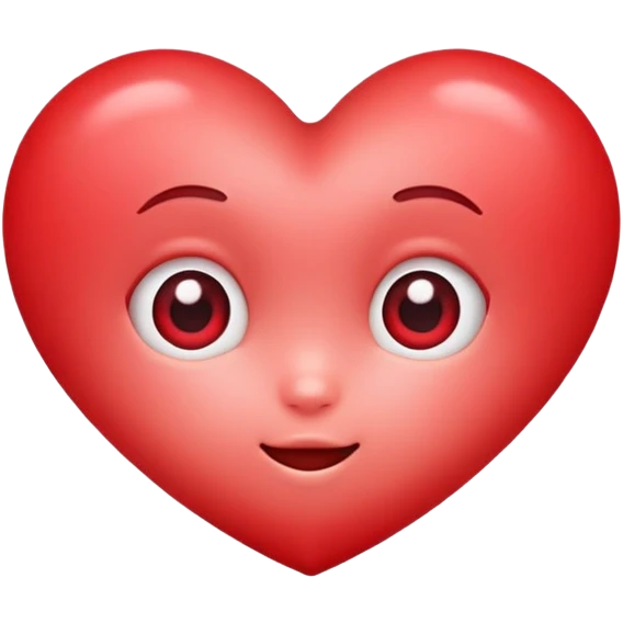 Heart with cute eyes looking lovingly emoji