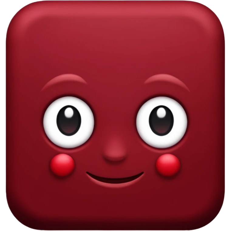 dark red emoji