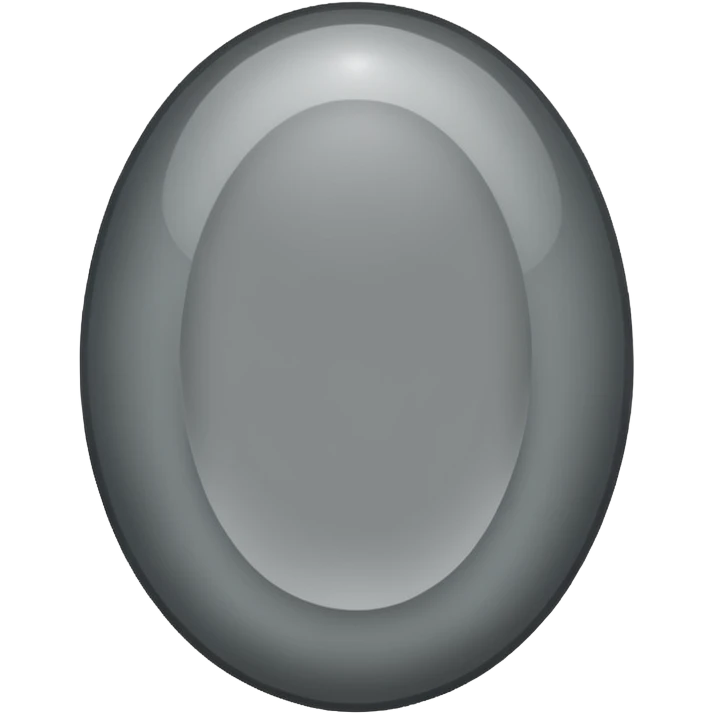 Generate stone oval cutted emoji