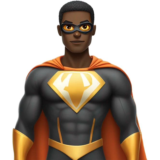 Black superhero emoji