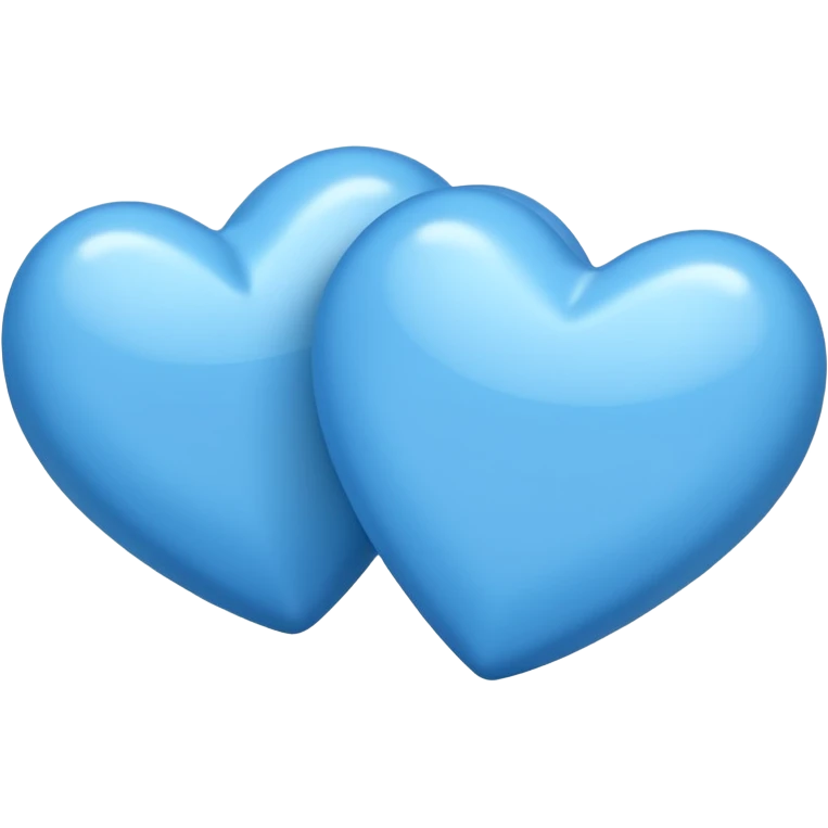 Two little blue hearts emoji