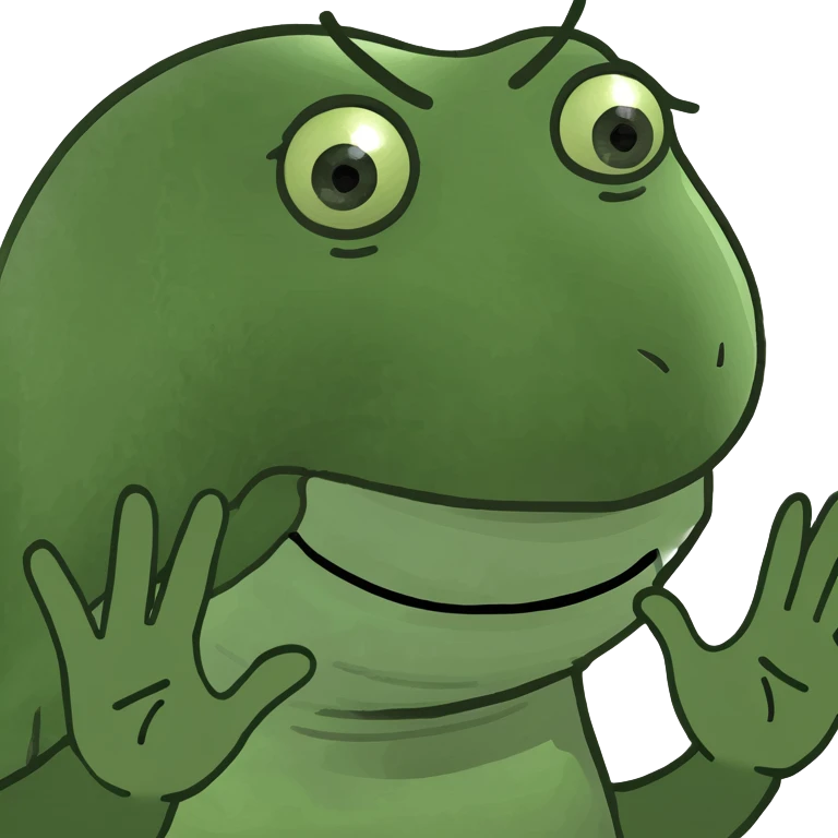 straight face with hands out in front saying boy emoji