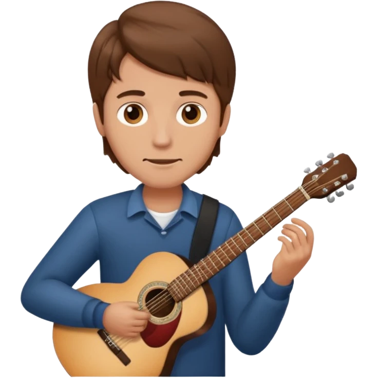 man holding guitar emoji