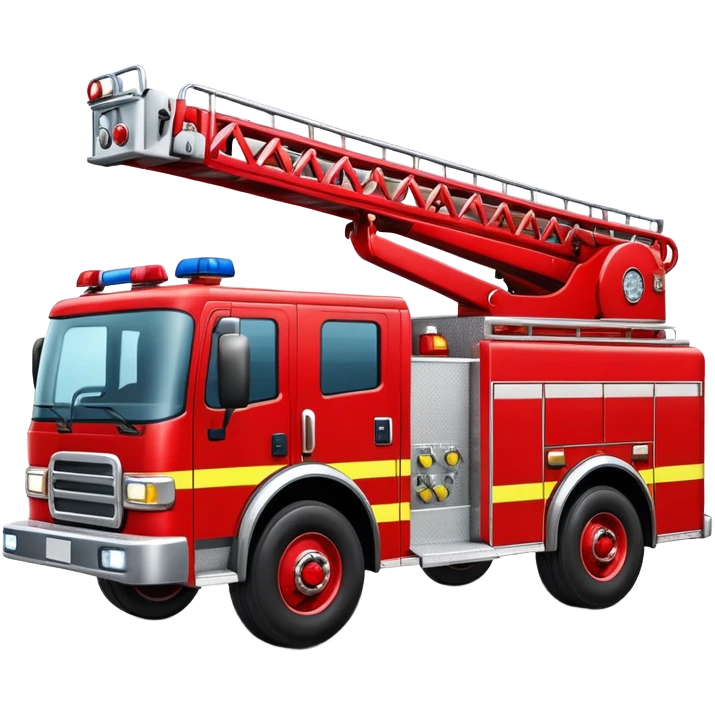 red fire truck emoji