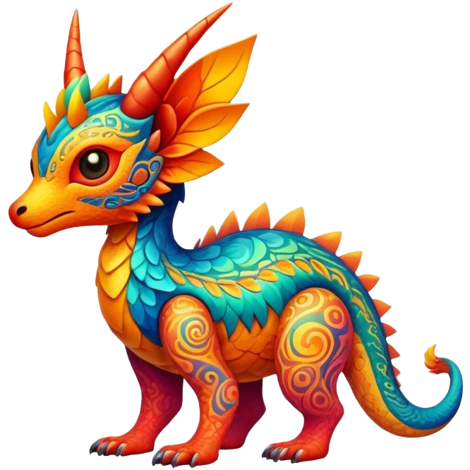 modern colorful Fakémon-creature (full body) emoji