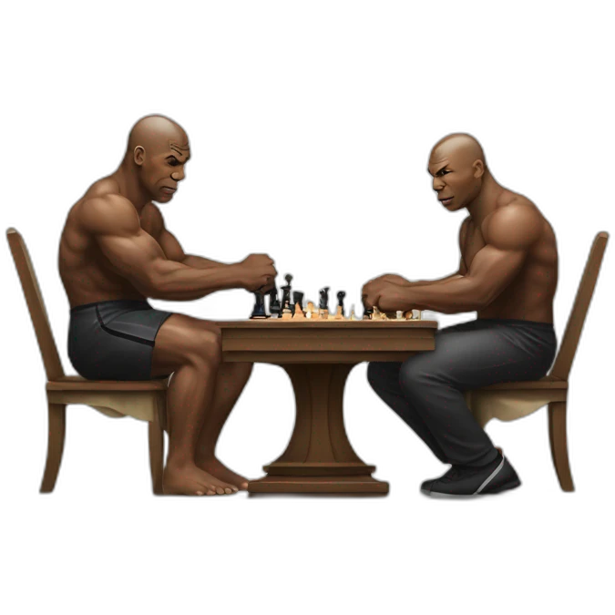 Mike tyson playing chess emoji