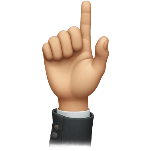 hand with fingers turned downward emoji