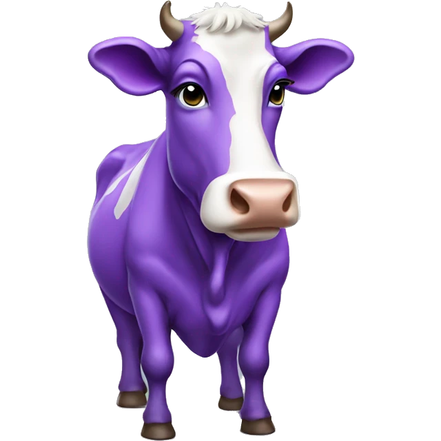 Purple cow emoji