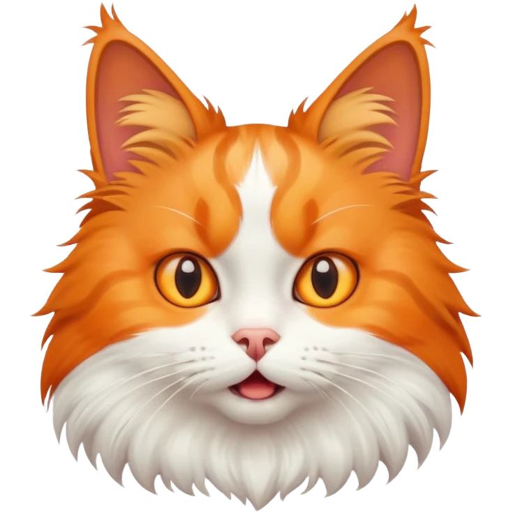 A cat being shocked emoji
