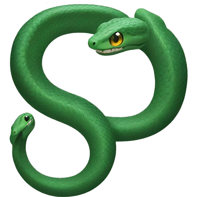 a vertical snake emoji