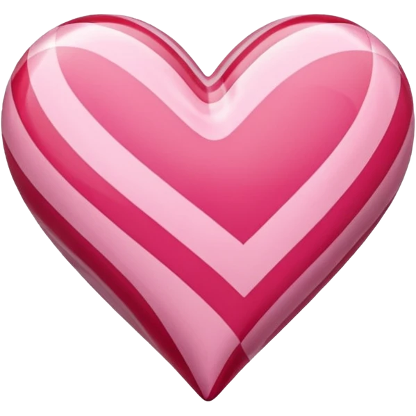 heart with a candy stripe pattern emoji