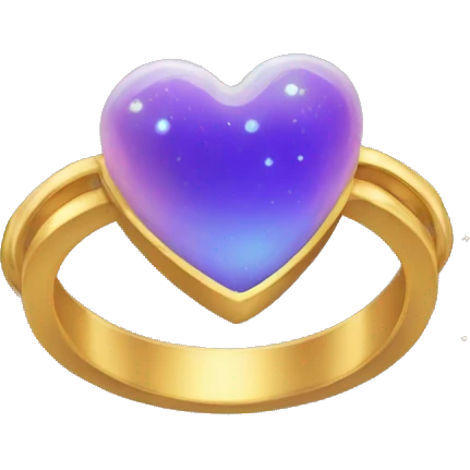 Corazón con anillo de Saturno  emoji