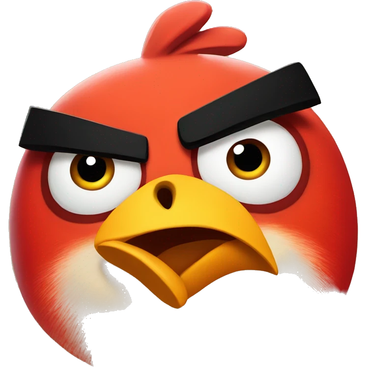 Angry birds chuck emoji