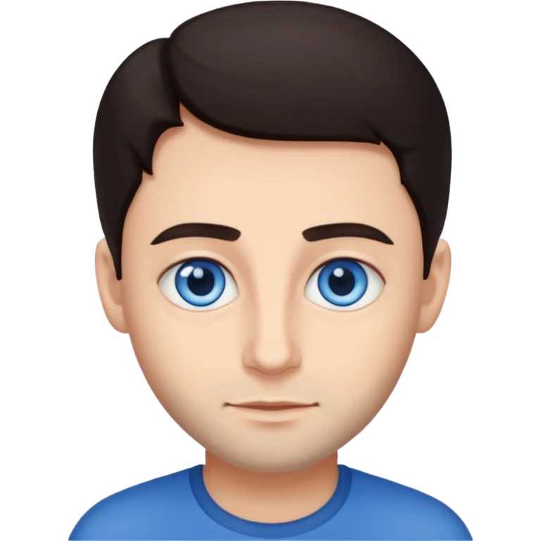 Yehuda Levi with blue eyes, dark brown hair emoji
