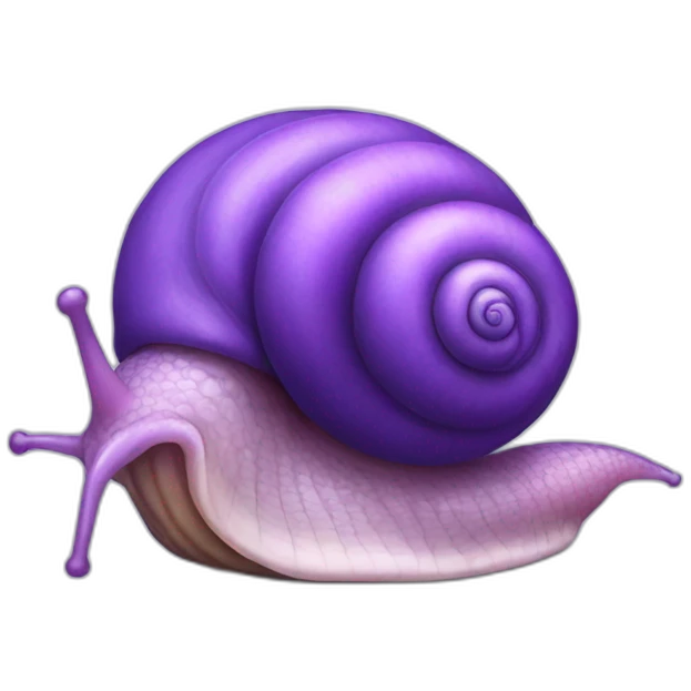 Purple snail emoji