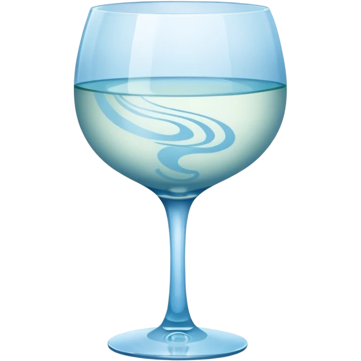 1 Baijiu cup with light blue wine emoji